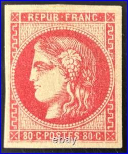 Timbre France Emission de Bordeaux N° 49 Neuf Signé Brun Cote 725 Voir Scans