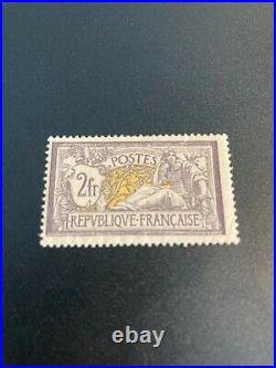 Timbre France, N°122, Type Merson 2fr violet, Neuf, Cote 950