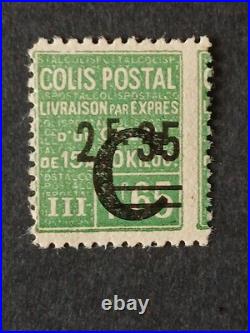 Timbre France colis postaux surcharge C 1937 yt 116 neuf