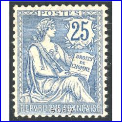 Timbre Mouchon N°127 Timbre Neuf De France Signé Jf Brun Année 1902 Cote 535