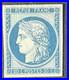 Timbre classique 20c Cérès bleu, réimpression de 1862 Non émis