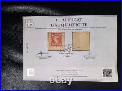 Timbre france napoleon n18 Oblitéré. Certificat