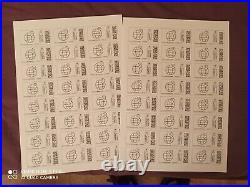Timbres 100gr international lettre prioritaire 5 feuilles de 24 timbres 540