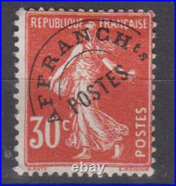 Timbres 1922 AFFRANCHI POSTES Semeuse Neufs Luxe N° 58 Côte YT 370