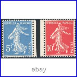 Timbres De France N°241 Et 242 Neufs Qualité Luxe Signés Brun Cote 1000