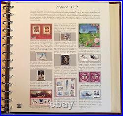 Timbres FRANCE neufs Collection 1849 2017, 23 albums SAFE 5 N°19 2009-2010