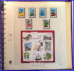 Timbres FRANCE neufs Collection 1849 2017, 23 albums SAFE 6 N°18 2007-2008