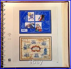 Timbres FRANCE neufs Collection 1849 2017, 23 albums SAFE 6 N°18 2007-2008