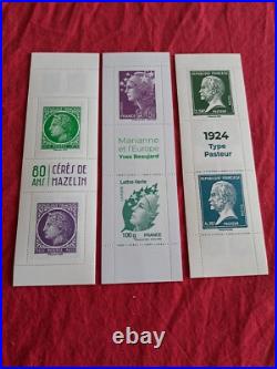 Timbres France Neufs 3 CARNETS NON PLIES ANNEE 2024 / 2025 TTB