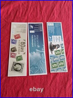 Timbres France Neufs 3 CARNETS NON PLIES ANNEE 2024 / 2025 TTB