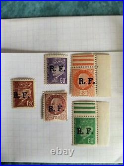 Timbres France Pétain, Lot De 5 Timbres Non Oblitérés