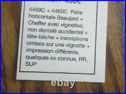 Timbres France Yt 4459c Tete Beche Inscription Omise Sur Vignette Rrr