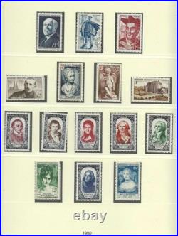 Timbres France années 1950 à 1954 complètes neufs
