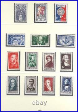Timbres France années 1950 à 1954 complètes neufs
