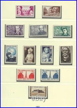 Timbres France années 1950 à 1954 complètes neufs