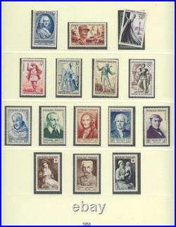 Timbres France années 1950 à 1954 complètes neufs
