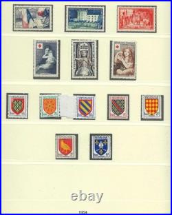 Timbres France années 1950 à 1954 complètes neufs