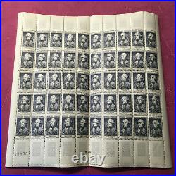 Timbres France feuille N° 1030 Vergennes x 50 de 1955 N/MNH SHEET