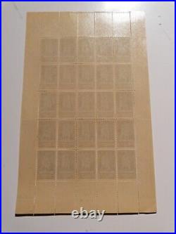 Timbres France feuille N° 399 Cathédrale de Reims x 25 de 1938 NMNH SHEET