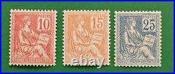 Timbres France n°116/118 neufs sans Charnières Très bon centrage