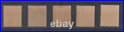 Timbres France neufs MNH année 1903 n° 129 à 133 (Y&T) certificat
