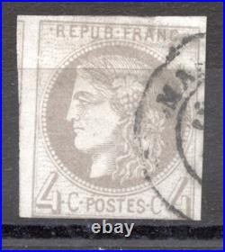 Timbres France numéro 41A Oblitéré signé et certificat