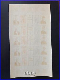 Timbres France rare feuille De Gaulle CFA variété non dentelé neufs XX