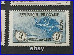 Timbres France série orphelins de guerre 1918 yt 148/155 neufs