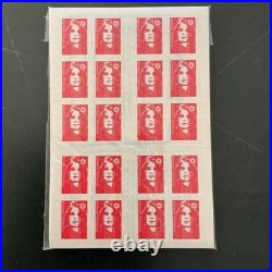 Timbres Pour Affranchissement. 200 Timbres rouges en carnet. 40%. Lot SEBE5