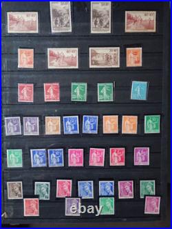 Timbres français neufs, période 1900-1939, sans charnières