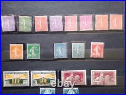 Timbres français neufs, période 1919-1929