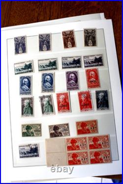 Timbres france 1945 à 1954, journée du timbre, neuf, oblitéré, 4FDC, 3 feuilles