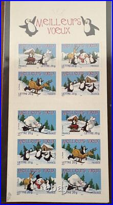 Timbres france BC3853b impression inversée des timbres et de la couverture