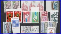 + Tres Beau Lot De Timbres Non Denteles Neufs Luxes Mnh / Cote 1600e