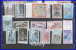 + Tres Beau Lot De Timbres Non Denteles Neufs Luxes Mnh / Cote 1600e