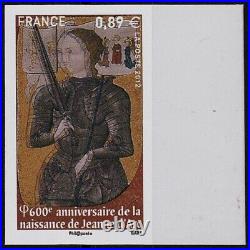 VARIETE N°4582a JEANNE D'ARC NON EMIS 0,89 AU LIEU DE 0,77 DOUBLE TÊTES