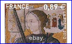 VARIETE N°4582a JEANNE D'ARC NON EMIS 0,89 AU LIEU DE 0,77 DOUBLE TÊTES