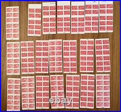 Valeur 307 euros de Carnets timbres neuf TVP Marianne Rouge France sous facial