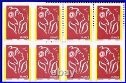 Variete Lamouche N°3734 Dentele Tan Non Dentele+partiel Bdf De 14t