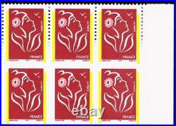 Variete Lamouche N°3734 Dentele Tan Non Dentele+partiel Bdf De 14t