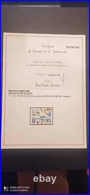 Variete Rarissime Maury 4116a Non Dentele Accidentel Sans Le Noir + Certificat R