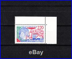 Variété timbre France thermalisme faciale rouge au lieu de bleu NUM 2556