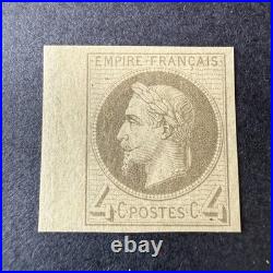 Y&T 27Be, Napoléon 4c lauré impression Rothschild en neuf. Superbe